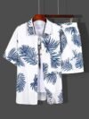 Zayra All-Over 3D Printed Premium Quality Dry-Fit 2-Pcs Summer Suit. D-43